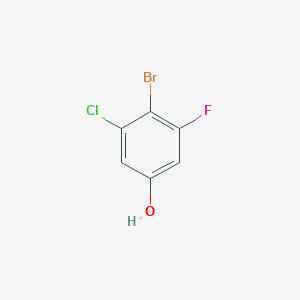 molecular formula C6H3BrClFO B14115495 4-Bromo-3-chloro-5-fluorophenol 