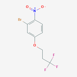 molecular formula C9H7BrF3NO3 B1411556 2-Bromo-4-(3,3,3-trifluoropropyloxyl)nitrobenzene CAS No. 1713163-16-6