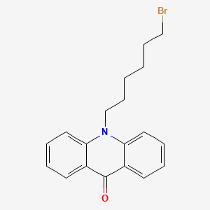 molecular formula C19H20BrNO B14115569 10-(6-Bromohexyl)acridin-9(10H)-one 