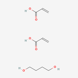 molecular formula C10H18O6 B14115626 Butane-1,4-diol; 2-propenoic acid 