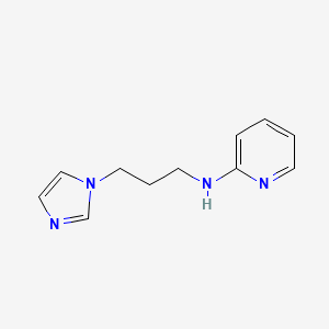 molecular formula C11H14N4 B14115653 N-[3-(1H-Imidazol-1-yl)propyl]-2-pyridinamine 