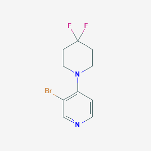 molecular formula C10H11BrF2N2 B1411566 3-Bromo-4-(4,4-difluoropiperidin-1-yl)pyridine CAS No. 1707365-66-9