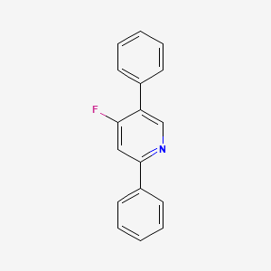 molecular formula C17H12FN B14115663 4-Fluoro-2,5-diphenylpyridine 