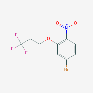 molecular formula C9H7BrF3NO3 B1411568 4-Bromo-1-nitro-2-(3,3,3-trifluoropropoxy)benzene CAS No. 1713160-96-3