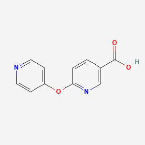 B1411597 6-(Pyridin-4-yloxy)nicotinic acid CAS No. 2090418-04-3