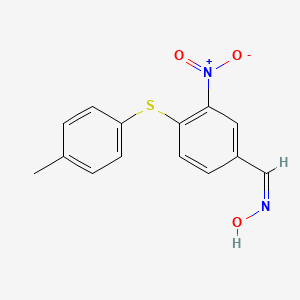 (E)-3-nitro-4-(p-tolylthio)benzaldehyde oxime