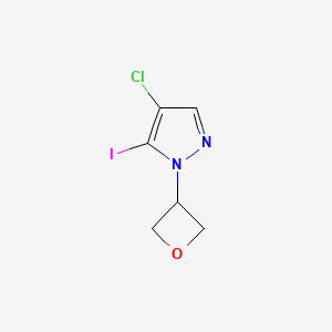 4-Chloro-5-iodo-1-(oxetan-3-yl)-1H-pyrazole