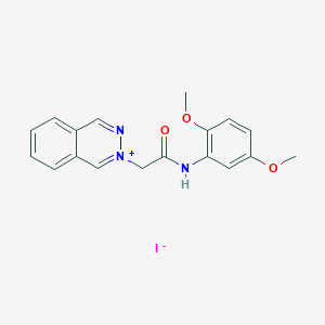 2-(2-((2,5-Dimethoxyphenyl)amino)-2-oxoethyl)phthalazin-2-ium iodide