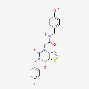 2-(3-(4-fluorobenzyl)-2,4-dioxo-3,4-dihydrothieno[3,2-d]pyrimidin-1(2H)-yl)-N-(4-methoxybenzyl)acetamide