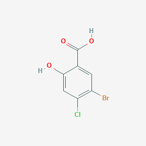B141161 5-Bromo-4-chloro-2-hydroxybenzoic acid CAS No. 142167-38-2