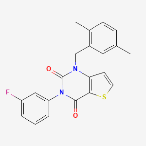 1-(2,5-dimethylbenzyl)-3-(3-fluorophenyl)thieno[3,2-d]pyrimidine-2,4(1H,3H)-dione