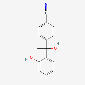 4-(1-Hydroxy-1-(2-hydroxyphenyl)ethyl)benzonitrile