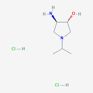 (3R,4R)-4-amino-1-propan-2-ylpyrrolidin-3-ol;dihydrochloride