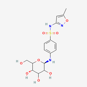 N-(5-methyl-1,2-oxazol-3-yl)-4-[[(2R,5S)-3,4,5-trihydroxy-6-(hydroxymethyl)oxan-2-yl]amino]benzenesulfonamide