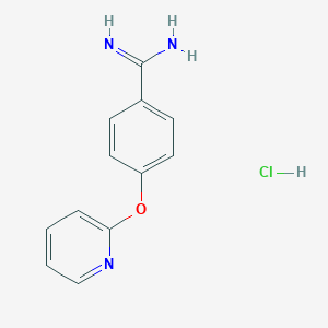 B1411620 4-(Pyridin-2-yloxy)benzamidine hydrochloride CAS No. 2206607-63-6