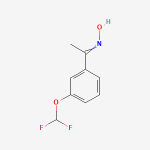 N-[1-[3-(difluoromethoxy)phenyl]ethylidene]hydroxylamine