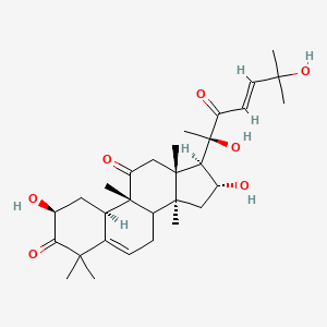 (2S,9R,10R,13R,14S,16R,17R)-17-[(E,2R)-2,6-dihydroxy-6-methyl-3-oxohept-4-en-2-yl]-2,16-dihydroxy-4,4,9,13,14-pentamethyl-2,7,8,10,12,15,16,17-octahydro-1H-cyclopenta[a]phenanthrene-3,11-dione