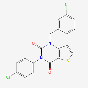 1-(3-chlorobenzyl)-3-(4-chlorophenyl)thieno[3,2-d]pyrimidine-2,4(1H,3H)-dione