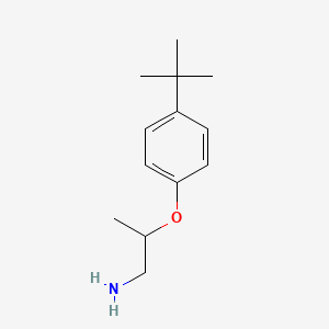 molecular formula C13H21NO B14116247 2-(4-Tert-butylphenoxy)propan-1-amine 