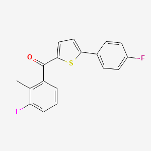 (5-(4-Fluorophenyl)thiophen-2-yl)(3-iodo-2-methylphenyl)methanone