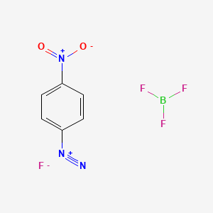 molecular formula C6H4BF4N3O2 B14116252 4-Nitrobenzenediazonium;trifluoroborane;fluoride 