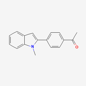 1-(4-(1-Methyl-1H-indol-2-yl)phenyl)ethan-1-one