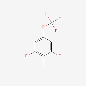 molecular formula C8H5F5O B1411627 2,6-Difluoro-4-(trifluoromethoxy)toluene CAS No. 1803828-47-8