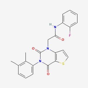 2-(3-(2,3-dimethylphenyl)-2,4-dioxo-3,4-dihydrothieno[3,2-d]pyrimidin-1(2H)-yl)-N-(2-fluorophenyl)acetamide