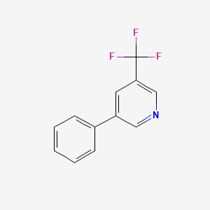 molecular formula C12H8F3N B14116331 3-Phenyl-5-(trifluoromethyl)pyridine CAS No. 1214324-52-3