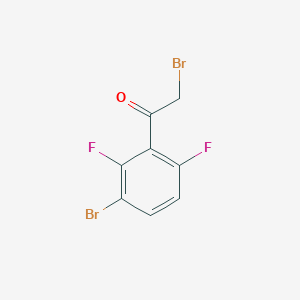 molecular formula C8H4Br2F2O B1411634 3-Bromo-2,6-difluorophenacyl bromide CAS No. 1432053-89-8