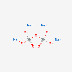 molecular formula Na4O7Sb2 B14116347 Sodium pyroantimonate CAS No. 31589-39-6