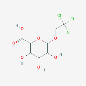 molecular formula C8H11Cl3O7 B14116358 Trichloroethyl b-D-glucuronide 