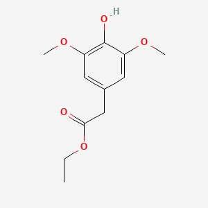 molecular formula C12H16O5 B1411639 Ethyl (3,5-dimethoxy-4-hydroxyphenyl)acetate CAS No. 422268-52-8