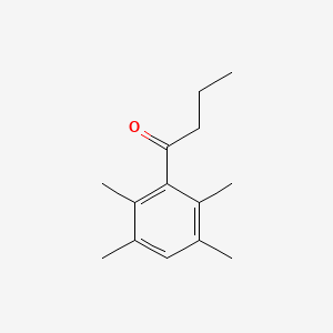 molecular formula C14H20O B14116397 1-(2,3,5,6-Tetramethylphenyl)butan-1-one CAS No. 778-41-6