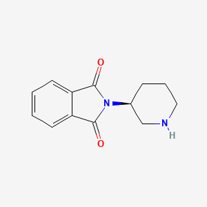 molecular formula C13H14N2O2 B14116404 1H-Isoindole-1,3(2H)-dione, 2-(3S)-3-piperidinyl- 