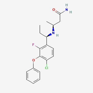 ButanaMide, 3-[[(1R)-1-(4-chloro-2-fluoro-3-phenoxyphenyl)propyl]aMino]-, (3S)-