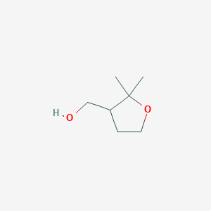 molecular formula C7H14O2 B1411641 (2,2-二甲基四氢呋喃-3-基)甲醇 CAS No. 39161-14-3