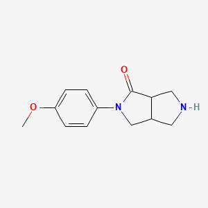 molecular formula C13H16N2O2 B1411642 2-(4-甲氧基苯基)六氢吡咯并[3,4-c]吡咯-1(2h)-酮 CAS No. 2096987-47-0