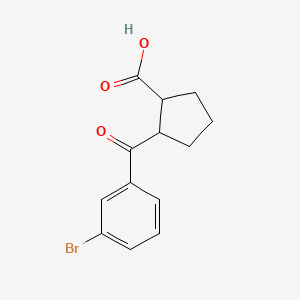 2-(3-Bromobenzoyl)cyclopentane-1-carboxylic acid