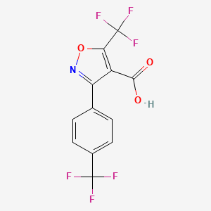 5-(Trifluoromethyl)-3-(4-(trifluoromethyl)phenyl)isoxazole-4-carboxylic acid