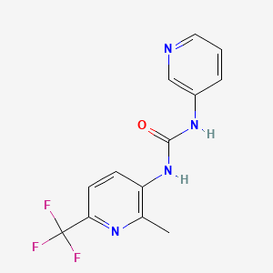 molecular formula C13H11F3N4O B1411647 N-[2-Methyl-6-(trifluoromethyl)pyridin-3-yl]-N'-pyridin-3-ylurea CAS No. 2108876-29-3