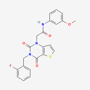 2-[3-(2-fluorobenzyl)-2,4-dioxo-3,4-dihydrothieno[3,2-d]pyrimidin-1(2H)-yl]-N-(3-methoxyphenyl)acetamide