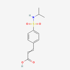 molecular formula C12H15NO4S B14116525 3-[4-(Propan-2-ylsulfamoyl)phenyl]prop-2-enoic acid 