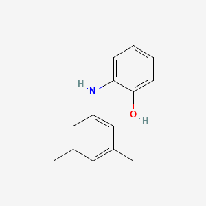 molecular formula C14H15NO B14116529 2-((3,5-Dimethylphenyl)amino)phenol 