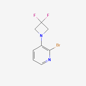 molecular formula C8H7BrF2N2 B1411653 2-Bromo-3-(3,3-difluoroazetidin-1-yl)pyridine CAS No. 1707391-25-0