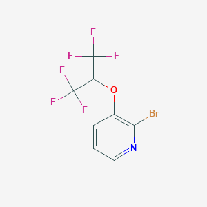 molecular formula C8H4BrF6NO B1411655 2-Bromo-3-(1,1,1,3,3,3-hexafluoropropan-2-yloxy)pyridine CAS No. 1774895-37-2