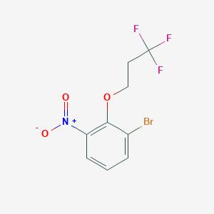 molecular formula C9H7BrF3NO3 B1411656 3-Bromo-2-(3,3,3-trifluoropropyloxyl)nitrobenzene CAS No. 1779124-31-0