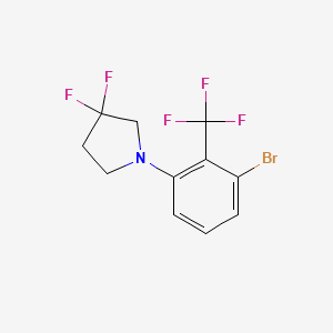 1-(3-Bromo-2-(trifluoromethyl)phenyl)-3,3-difluoropyrrolidine