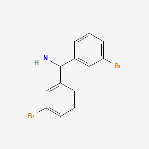 molecular formula C14H13Br2N B14116601 [Bis(3-bromophenyl)methyl](methyl)amine 