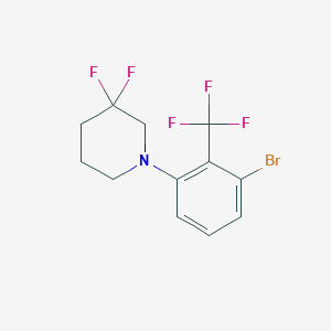 1-(3-Bromo-2-(trifluoromethyl)phenyl)-3,3-difluoropiperidine